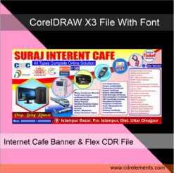 Internet Cafe Banner & Flex CDR File