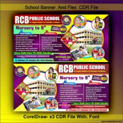 School Banner And Flex CDR File