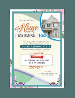 House Warming (Griha Pravesh) Invitation Card Design CDR File