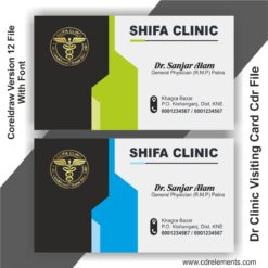 Dr Clinic Visiting Card Cdr File