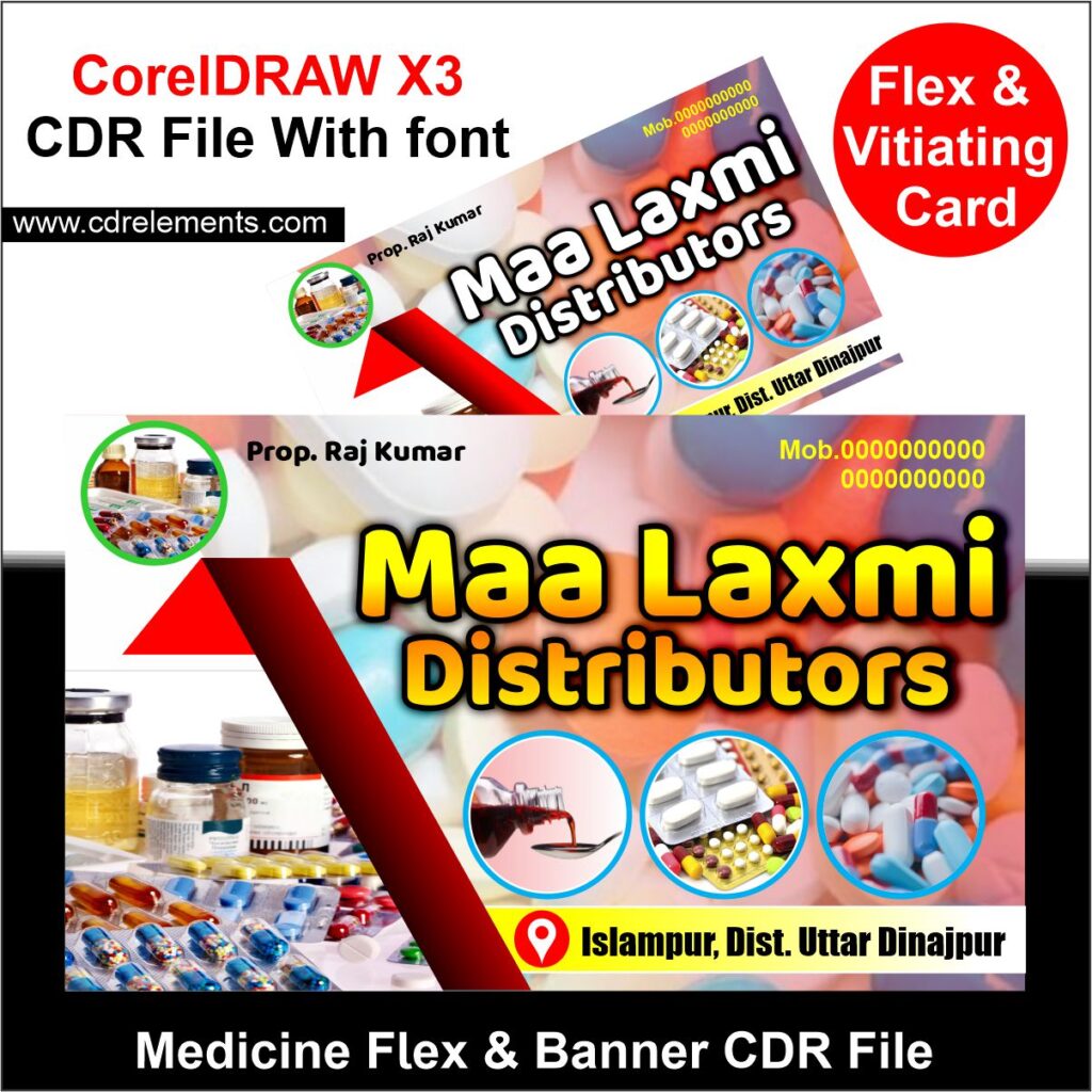 Medicine Flex & Banner CDR File - Cdrelements.com