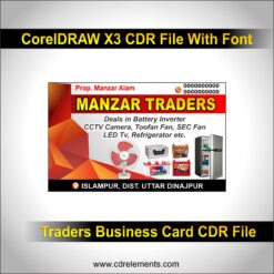 Traders Business Card CDR File