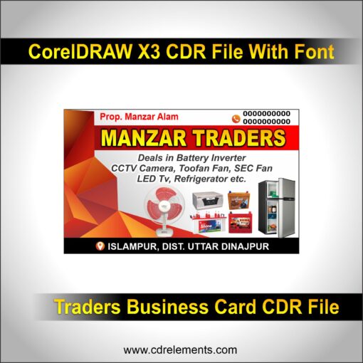 Traders Business Card CDR File