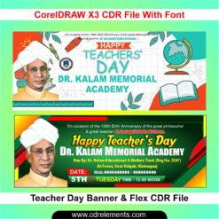 Teacher Day Banner & Flex CDR File