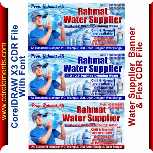 Water Supplier Banner & Flex CDR File