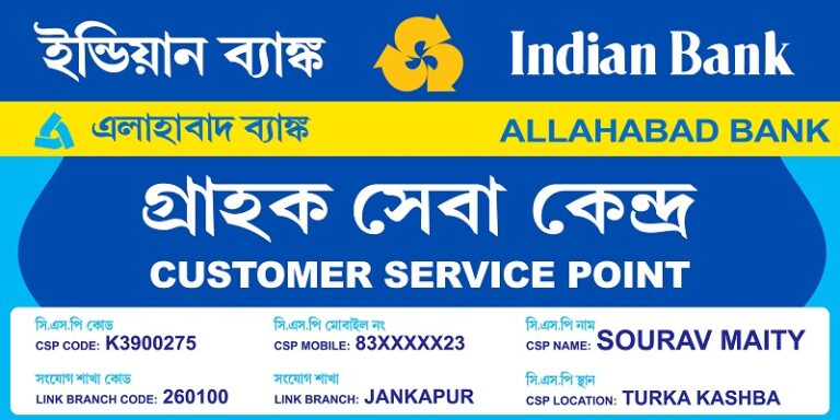 Indian Allahabad Bank CSP Centre Shop Visiting Card Banner Design PSD 6 ...