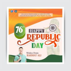 26th January Republic Day Social Media Poster I Republic Day Banner CDR
