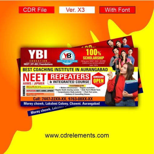 Coaching Institute Banner CDR File