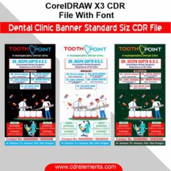 Dental Clinic Banner Standard Siz CDR File