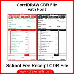 School Fee Receipt CDR File